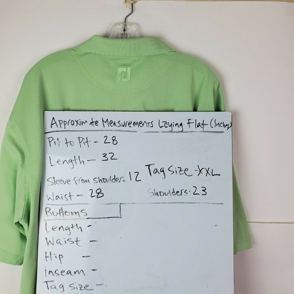 FootJoy FJ Mens Lime Green Polo Golf Shirt XXL - Picture 5 of 7